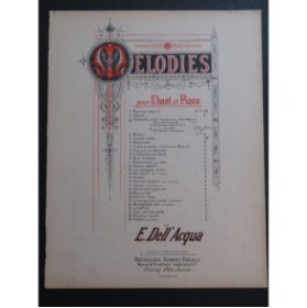 DELL'ACQUA Eva Villanelle Chant Piano ca1892