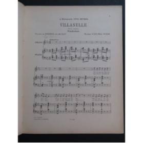 DELL'ACQUA Eva Villanelle Chant Piano ca1892