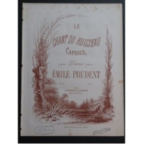 PRUDENT Émile Le Chant du Ruisseau Piano ca1870