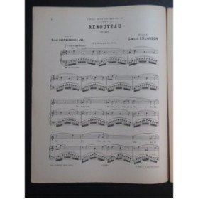 ERLANGER Camille Renouveau Chant Piano ca1895