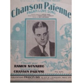 BROWN Nacio Herb Chanson Païenne Chant Piano 1930