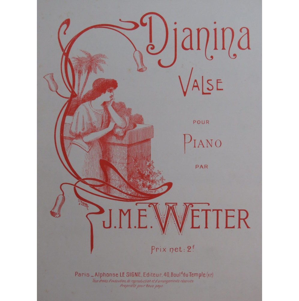 WETTER J M. E. Djanina Piano