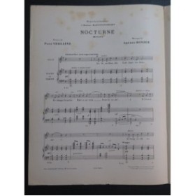ROSIER Amédée Nocturne Chant Piano Harpe