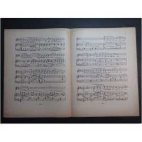 GANNE Louis Hans, le Joueur de Flûte Déclaration Piano Chant 1910