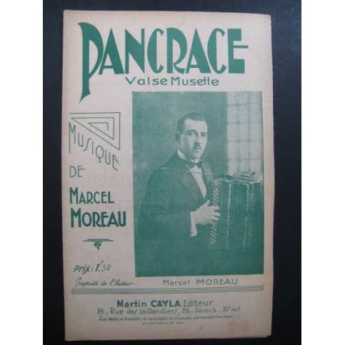 Pancrace Marcel Moreau Accordéon
