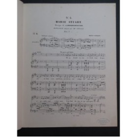 NIEDERMEYER Louis Les Adieux de Marie Stuart Chant Piano ca1880