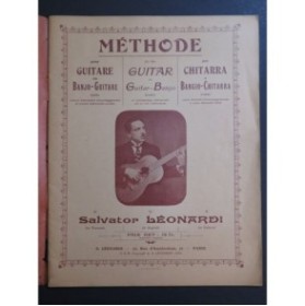 LEONARDI Salvator Méthode Guitare ou Banjo-Guitare 1924