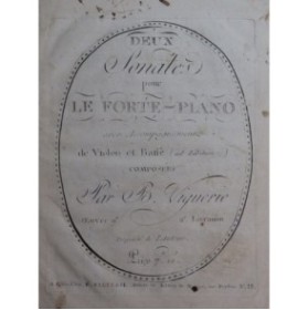 VIGUERIE Bernard Deux Sonates op 9 Violoncelle ca1800