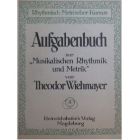 WIEHMAYER Theodor Aufgabenbuch Piano 1918