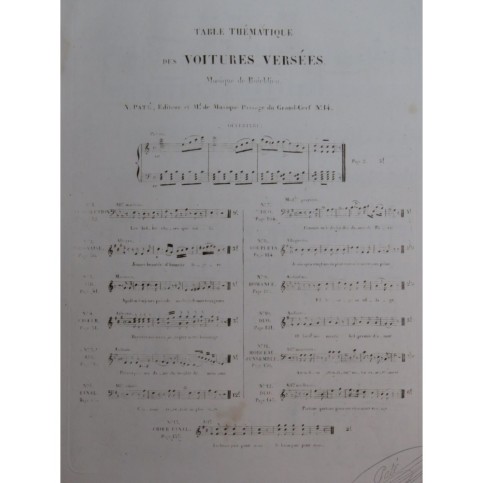 BOIELDIEU Adrien Au Clair de la Lune varié Chant Piano ca1850