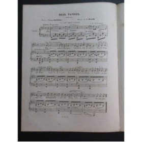 MASINI F. Deux Patries Chant Piano ca1850