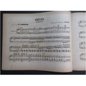 CHASSAIGNE Francisque Naples Piano ca1860