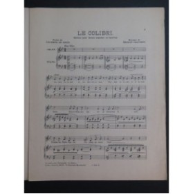 CHAUSSON Ernest Le Colibri Chant Piano