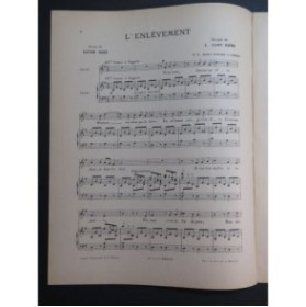 SAINT-SAËNS Camille L'Enlèvement Chant Piano ca1890