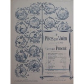 PRIORÉ Gustave Pifferrari Violon Piano XIXe siècle