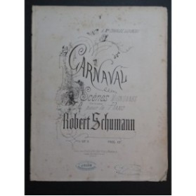 SCHUMANN Robert Carnaval Scènes Mignonnes op 9 Piano ca1864