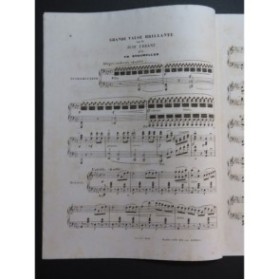 BURGMÜLLER Frédéric Grande Valse Brillante Juif Errant Piano ca1853