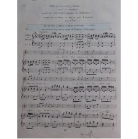 BOIELDIEU Adrien Ma Tante Aurore No 9 Air Chant Piano ou Harpe ca1820