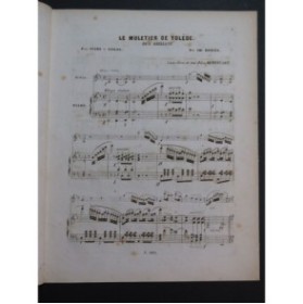 DANCLA Charles Le Muletier de Tolède Piano Violon ca1855