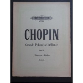 CHOPIN Frédéric Grande Polonaise Brillante op 22 2 Pianos 4 mains