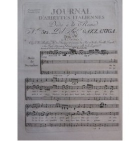 GAZZANIGA Giuseppe Ah Se tutti i mali Chant Orchestre 1791