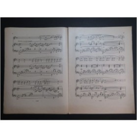 PUCCINI Giacomo La Tosca Prière de Tosca Piano Chant 1908