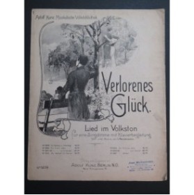 MENDELSSOHN L. Verlornes Glück Chant Piano ca1900