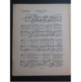 MENDELSSOHN L. Verlornes Glück Chant Piano ca1900