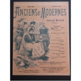 Anciens et Modernes Journal Pièces Chant Piano ou Piano 1895