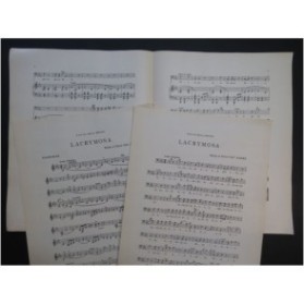 VAN-DAMME Pierre Lacrymosa Chant Piano Violoncelle