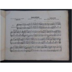 STRAUSS Chilpéric Hervé Quadrille Piano 4 mains ca1868