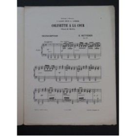 KETTERER Eugène Colinette à la Cour op 187 Piano 1866