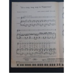 WILLIAMS Harry JUDGE Jack It's a long way Chant Piano 1912