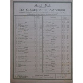 CHOPIN Frédéric Valse op 64 No 2 Piano Saxophone 1939