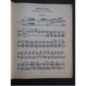 REZNICEK Emil Von Donna Diana Opéra Chant Piano 1895