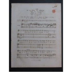 MOZART W. A. Prise de Jéricho Air Chant Piano ca1820