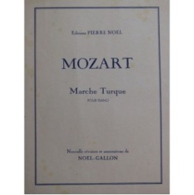 MOZART W. A. Marche Turque Piano