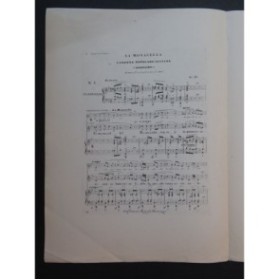 COTTRAU Guglielmo La Monacella Canzone Chant Piano ca1860