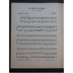 FRAGSON Harry Gamin de Paris Chant Piano 1911