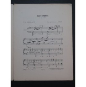 DE ACEVES R. Allégresse Piano 1903