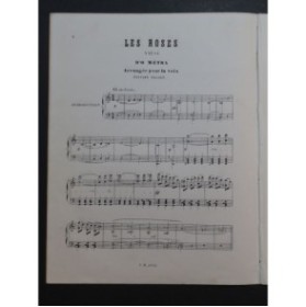 MÉTRA Olivier Les Roses Chant Piano ca1870