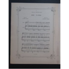 DORET Gustave Soir d'Avril Chant Piano