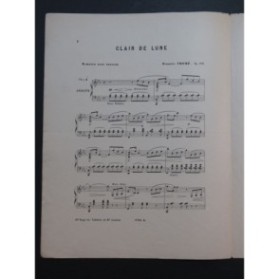THOMÉ Francis Clair de Lune Piano 1891