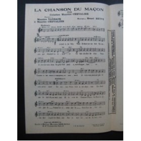 La Chanson du Maçon Maurice Chevalier chanson