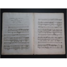 WACHER Pierre Jean L'Empire des Belles Chant Piano Harpe ca1800