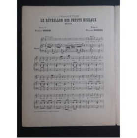 VARGUES Félicien Le Réveillon des Petits Oiseaux Chant Piano ca1890