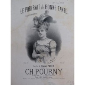 POURNY Charles Le Portrait de Bonne Tante Chant Piano ca1877