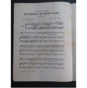 POURNY Charles Le Portrait de Bonne Tante Chant Piano ca1877