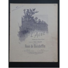 DE BOISDEFFRE René L'Aube Chant Piano ca1895