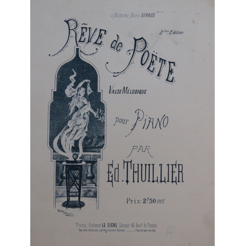 THUILLIER Edmond Rêve de Poëte Piano